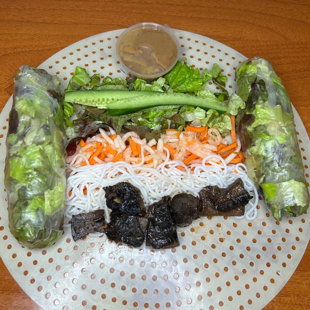 Portobello Mushroom Spring Roll.