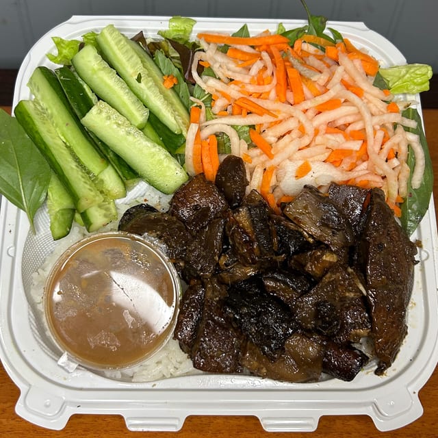 Portobello Mushroom Rice Bowl.