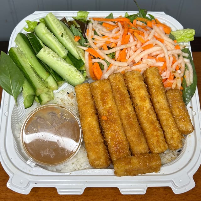Crispy Tofu Rice Bowl.