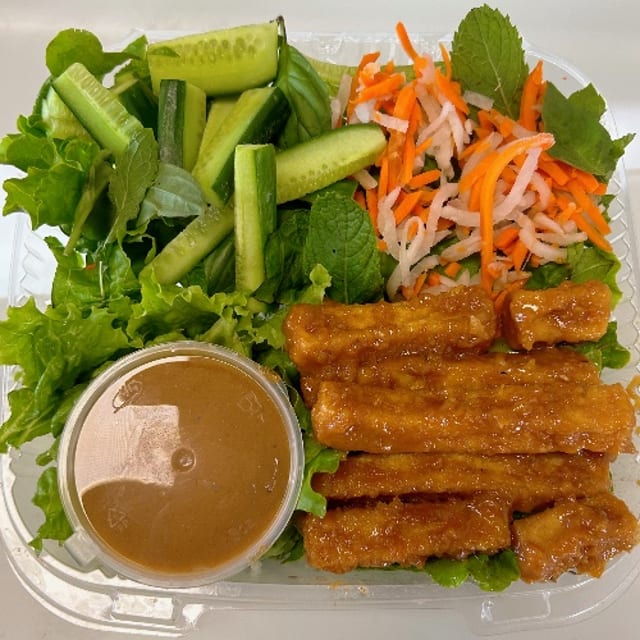 Crispy Tofu Salad Bowl.