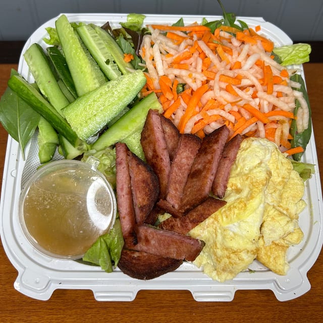 Spam & Egg Salad Bowl.