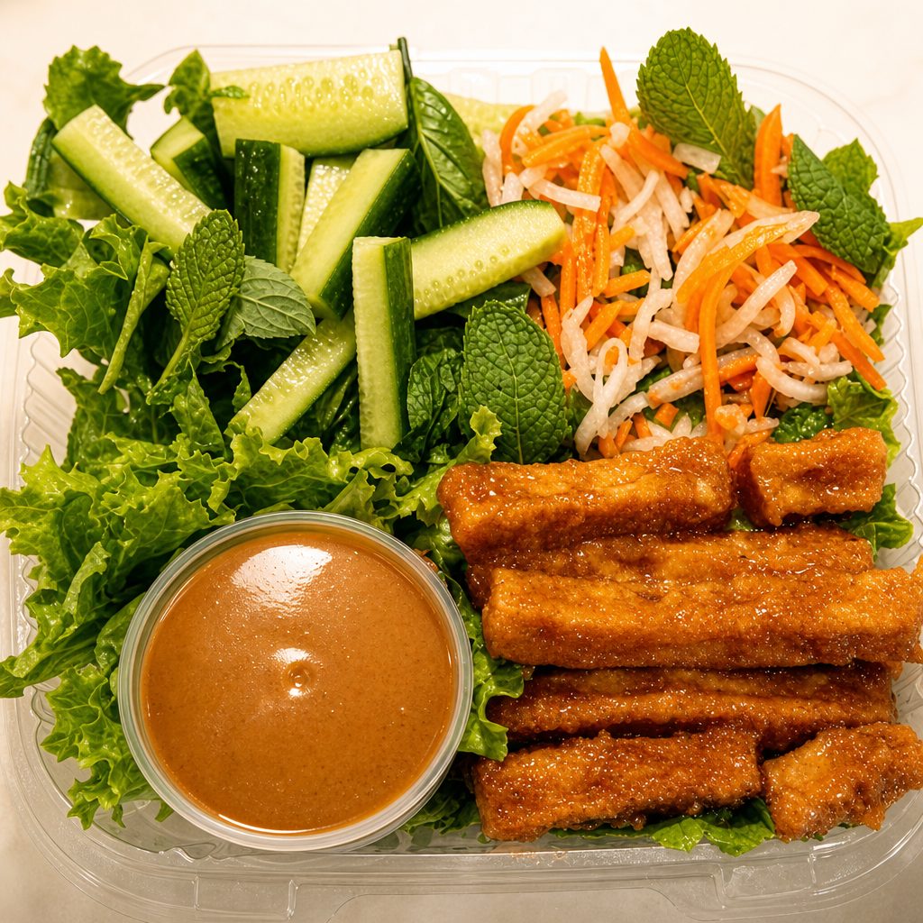 Crispy Tofu Salad Bowl.