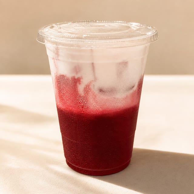 Hibiscus Milk Tea.