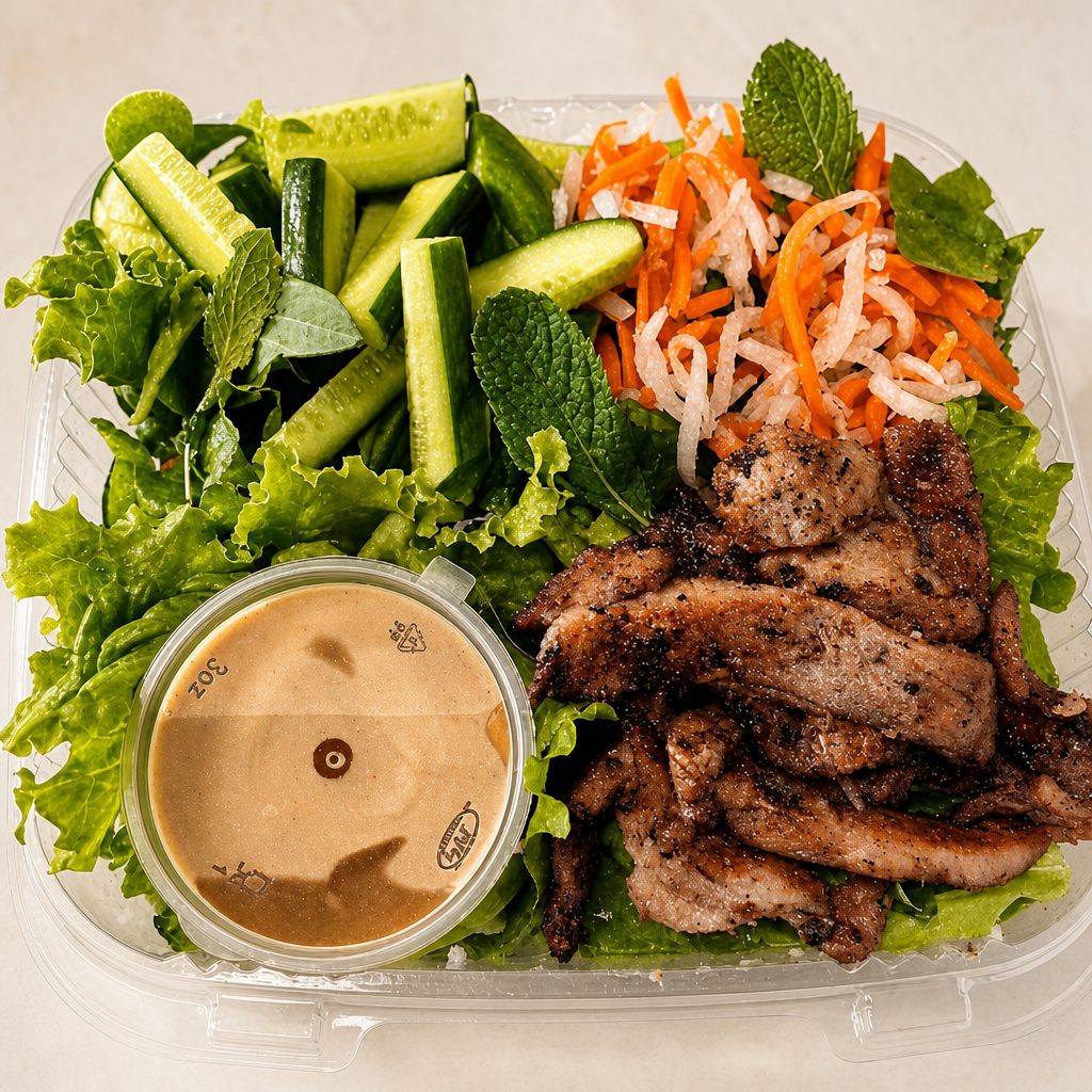 Grilled Pork Salad Bowl.